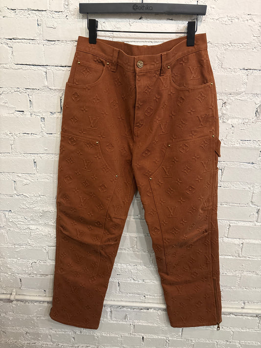 Louis Vuitton Brown Monogram Double Knee - 34