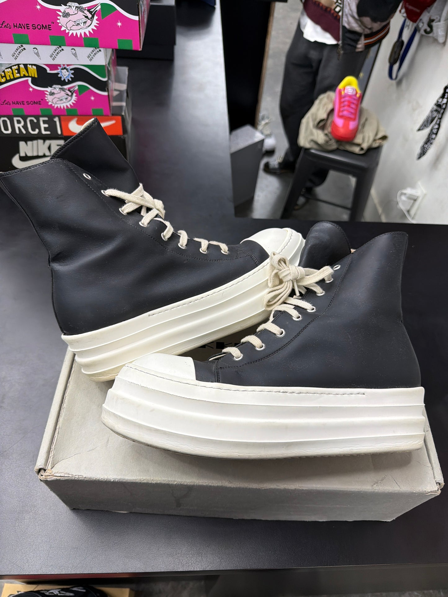 Rick Owen DRKSHDW High Double Bumper (U) - 43(10)