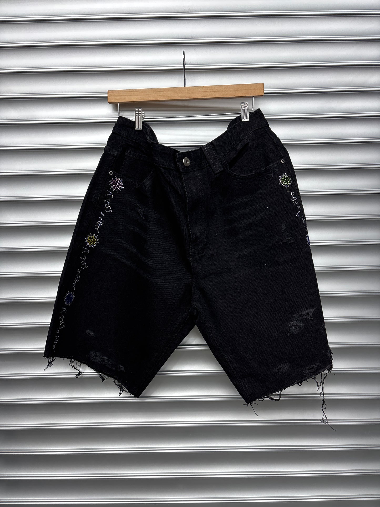 Nothing Matters Black Jorts - 36