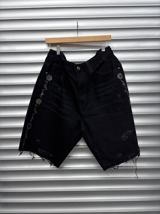 Nothing Matters Black Jorts - 36