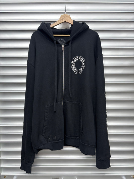 Chrome Hearts Horseshoe Zip Up Hoodie - XL