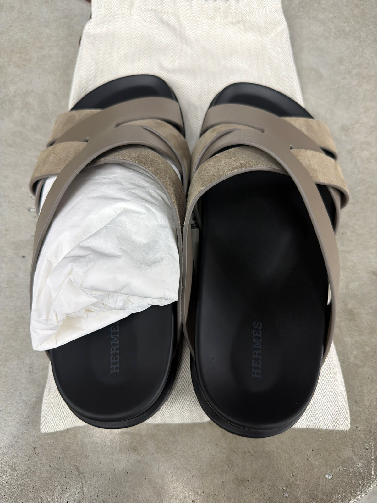 Hermes Kazmir Sandal Grey - 43(10) (NB)**