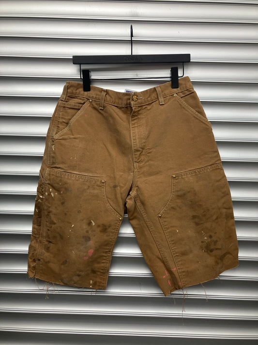 Vintage Tan Carhartt Double Knee Shorts - 34 X 30