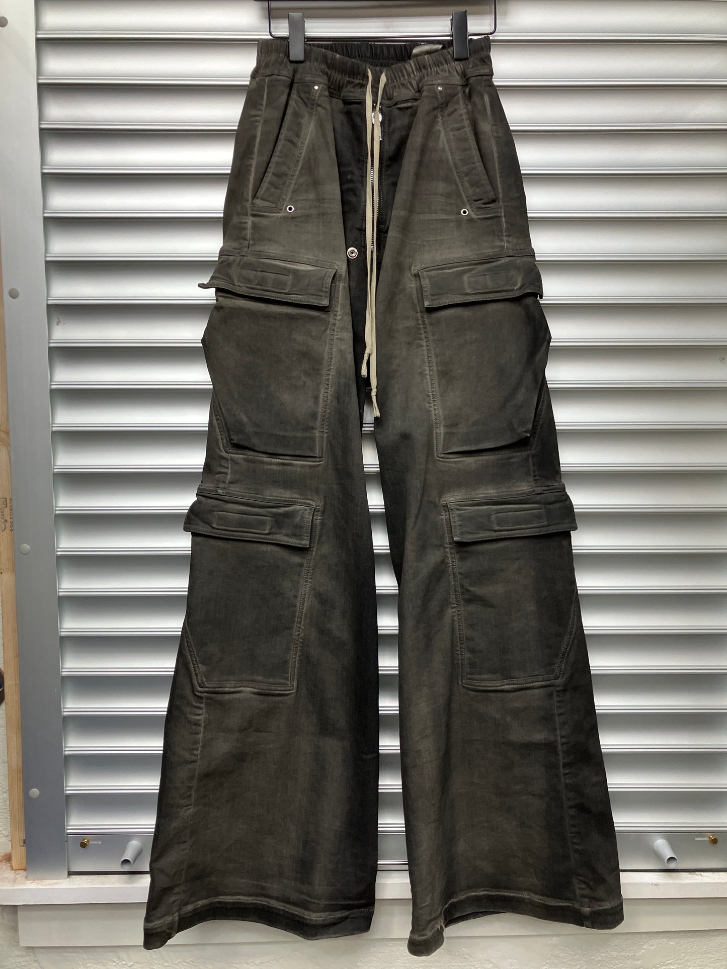Rick Owens Grey Bela Cargo Pant - 46