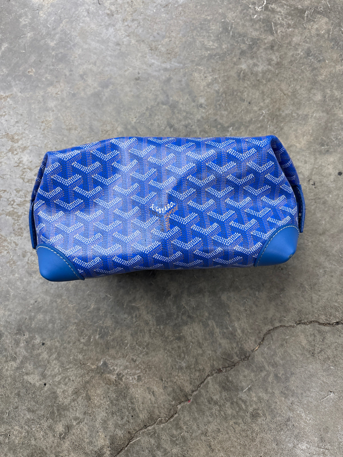 Blue Goyard Toiletry Bag**