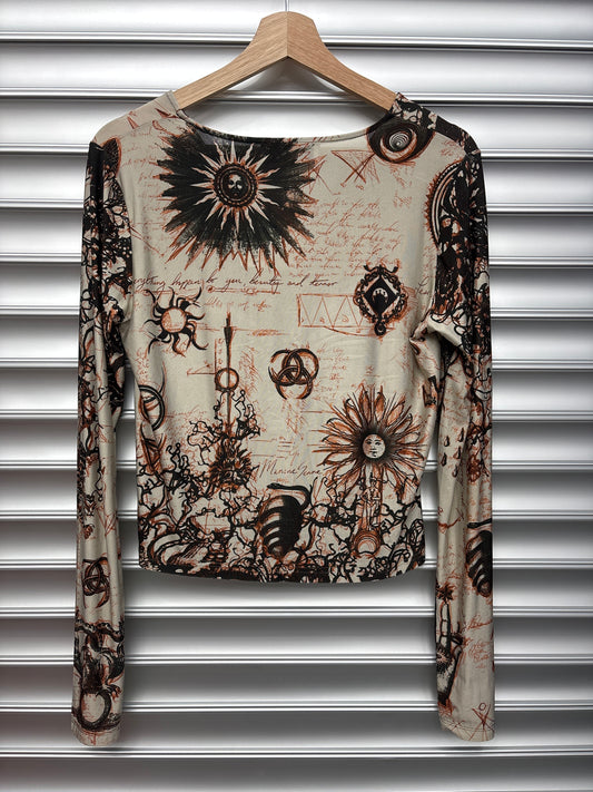 Marine Serre Silk Top - M