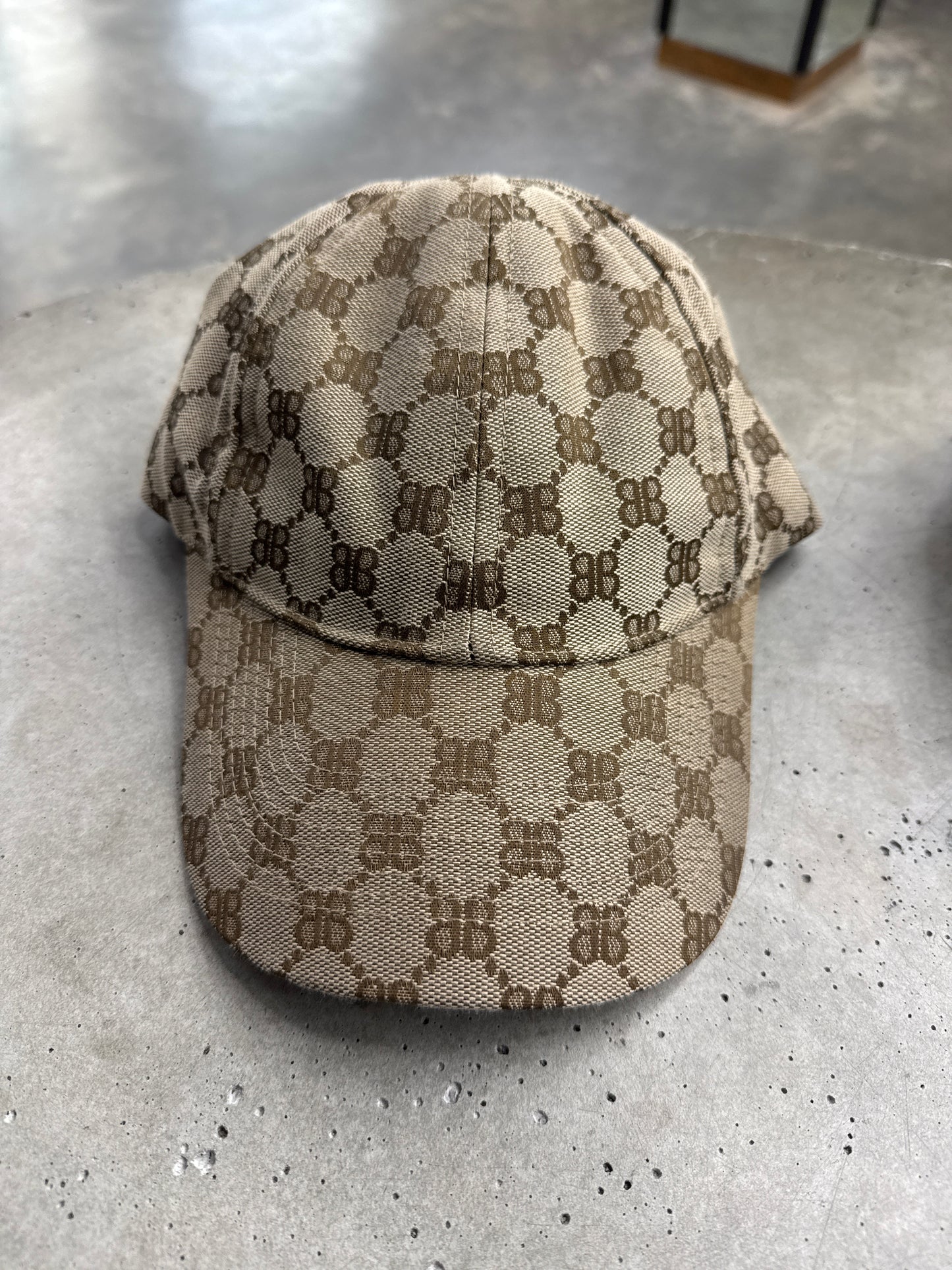 Balenciaga Gucci Monogram Print Hat