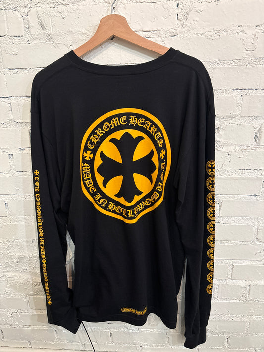 Chrome Heart Yellow Cross Long Sleeve - XL