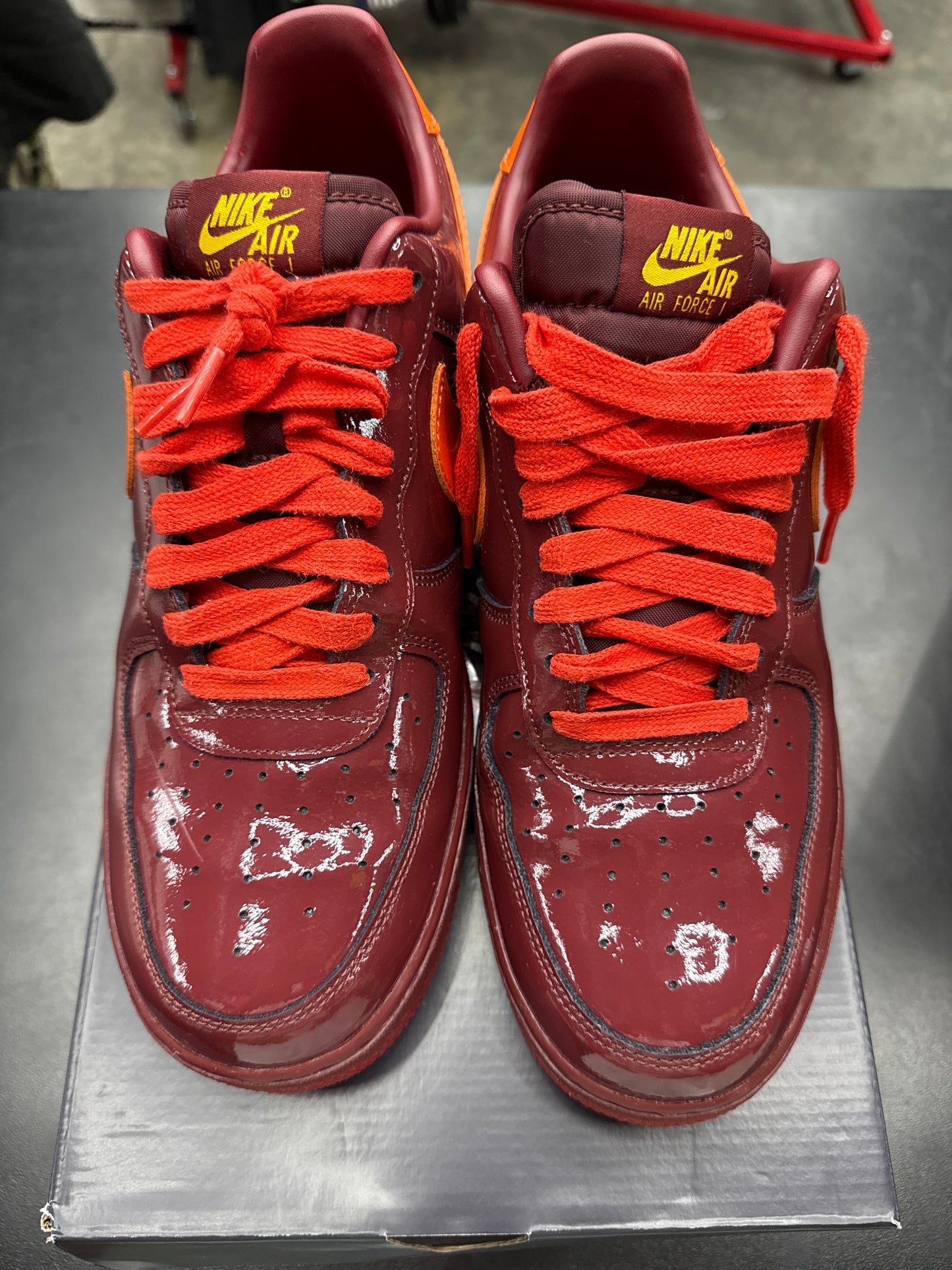 AF1 Patent Dark Team Red (U) - 10.5M