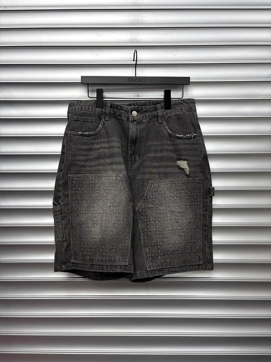 Plus One Double Knee Shorts - 34**
