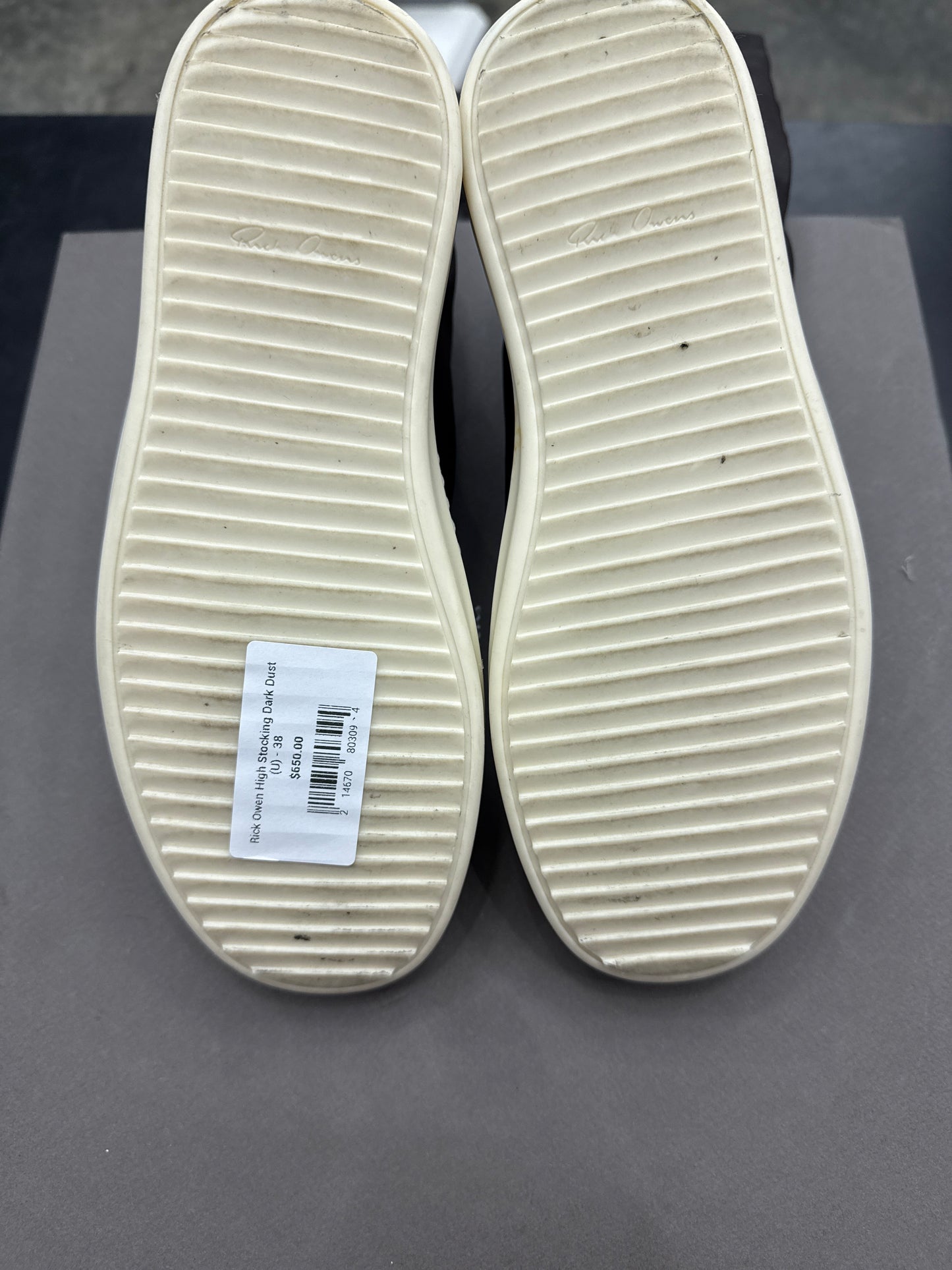 Rick Owen High Stocking Dark Dust (U) - 38