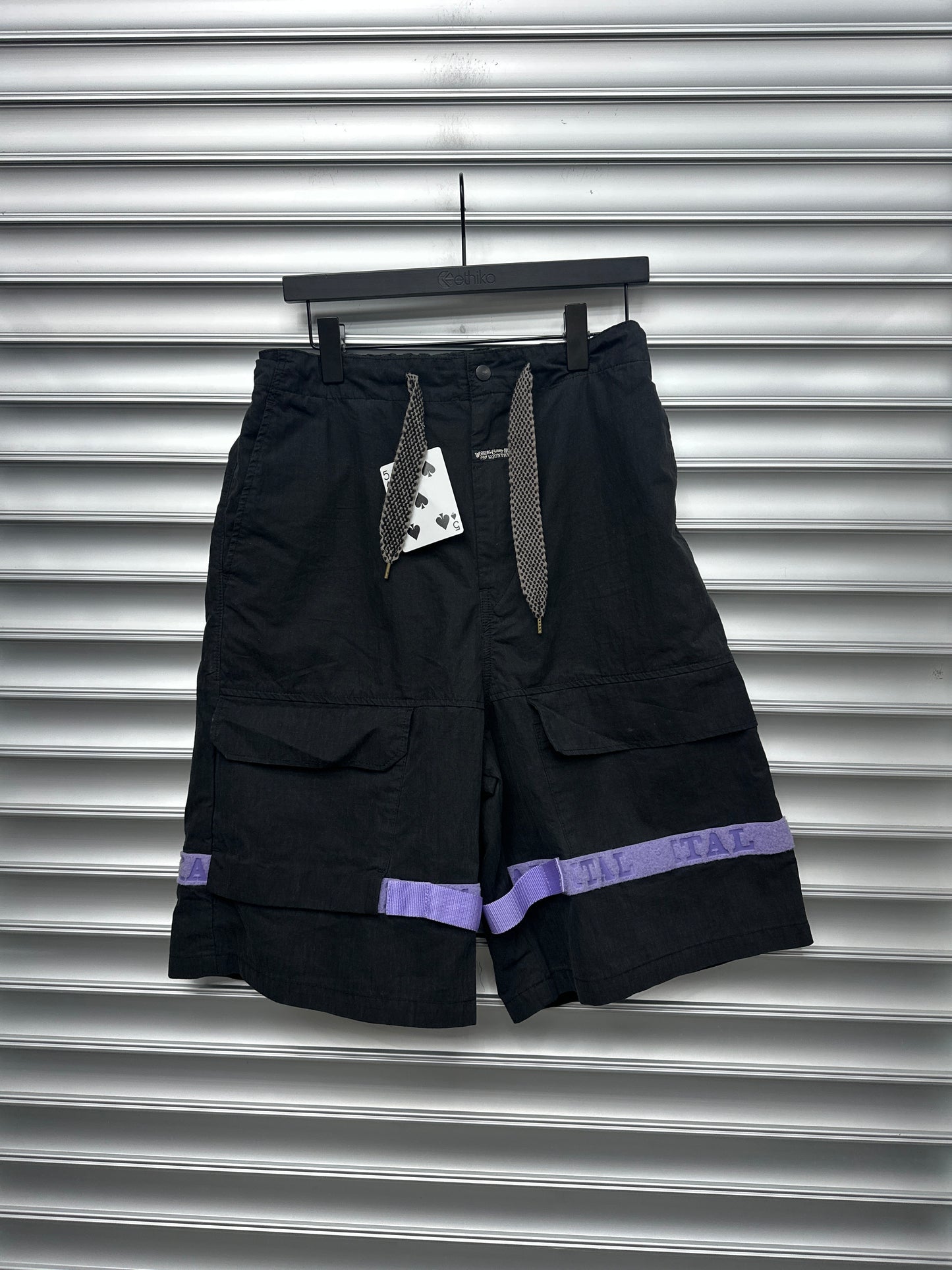 Kapital Purple Strap Shorts - 4