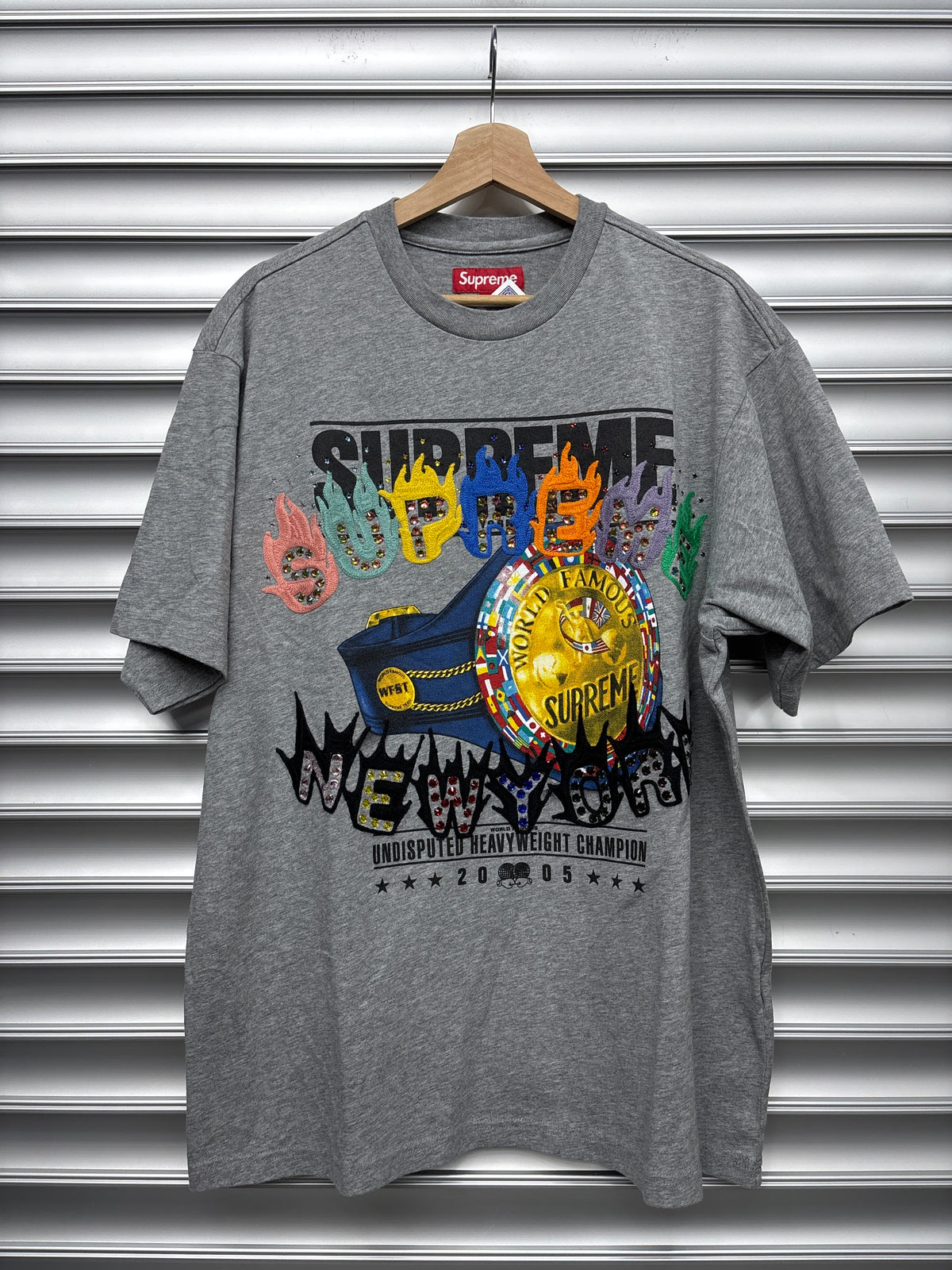 Supreme Undisputed Grey Tee - L**