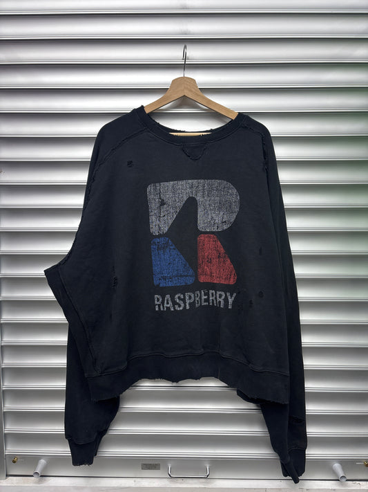 Raspberry Hills Distressed Logo Sweater - XL*