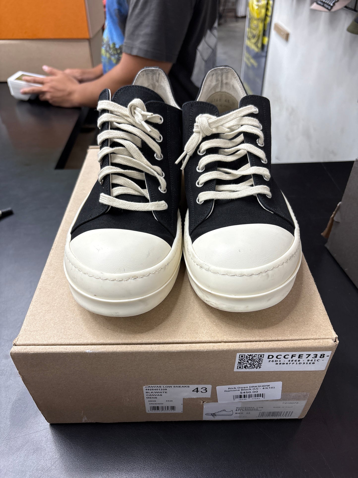 Rick Owen DRKSHDW Ramone Black (U) - 43(10)