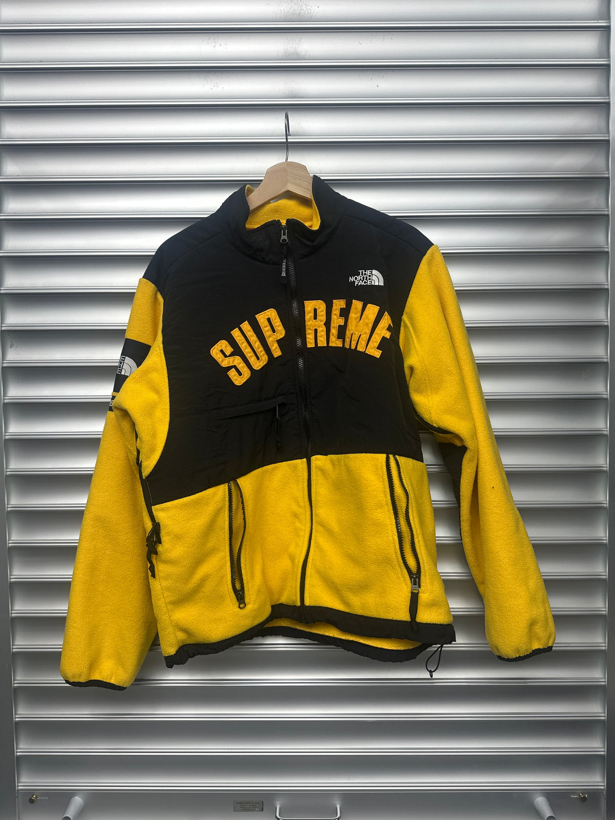 Supreme North Face Yellow Fleece Zip Up - L**