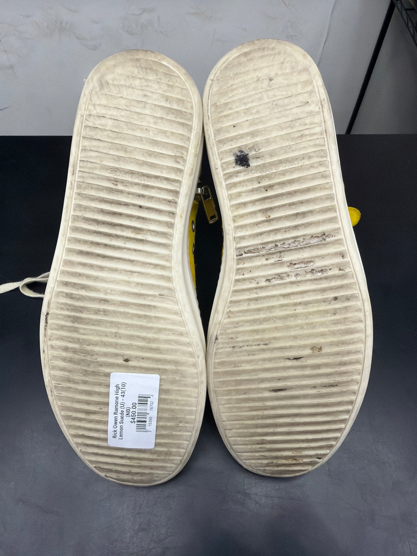 Rick Owen Ramone High Lemon Suede (U) - 43(10) (NB)