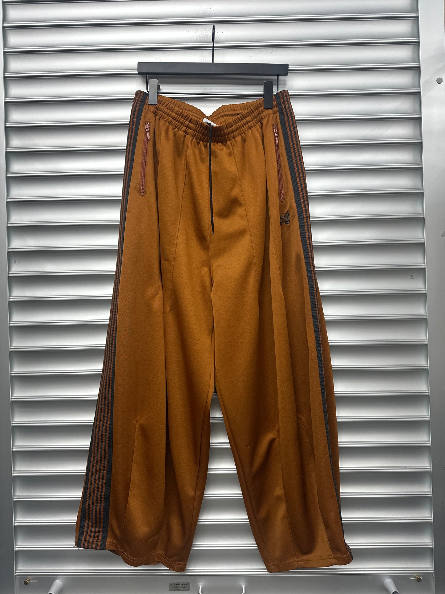 Orange Needles Baggy Pants - M