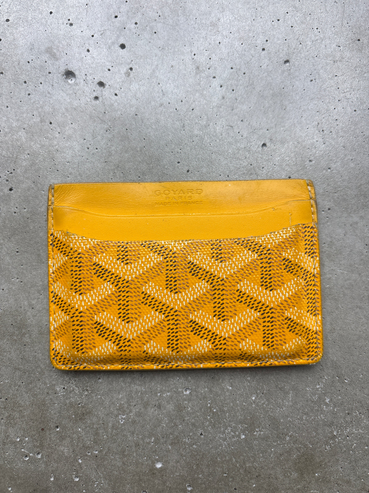 Goyard Yellow Card Holder **