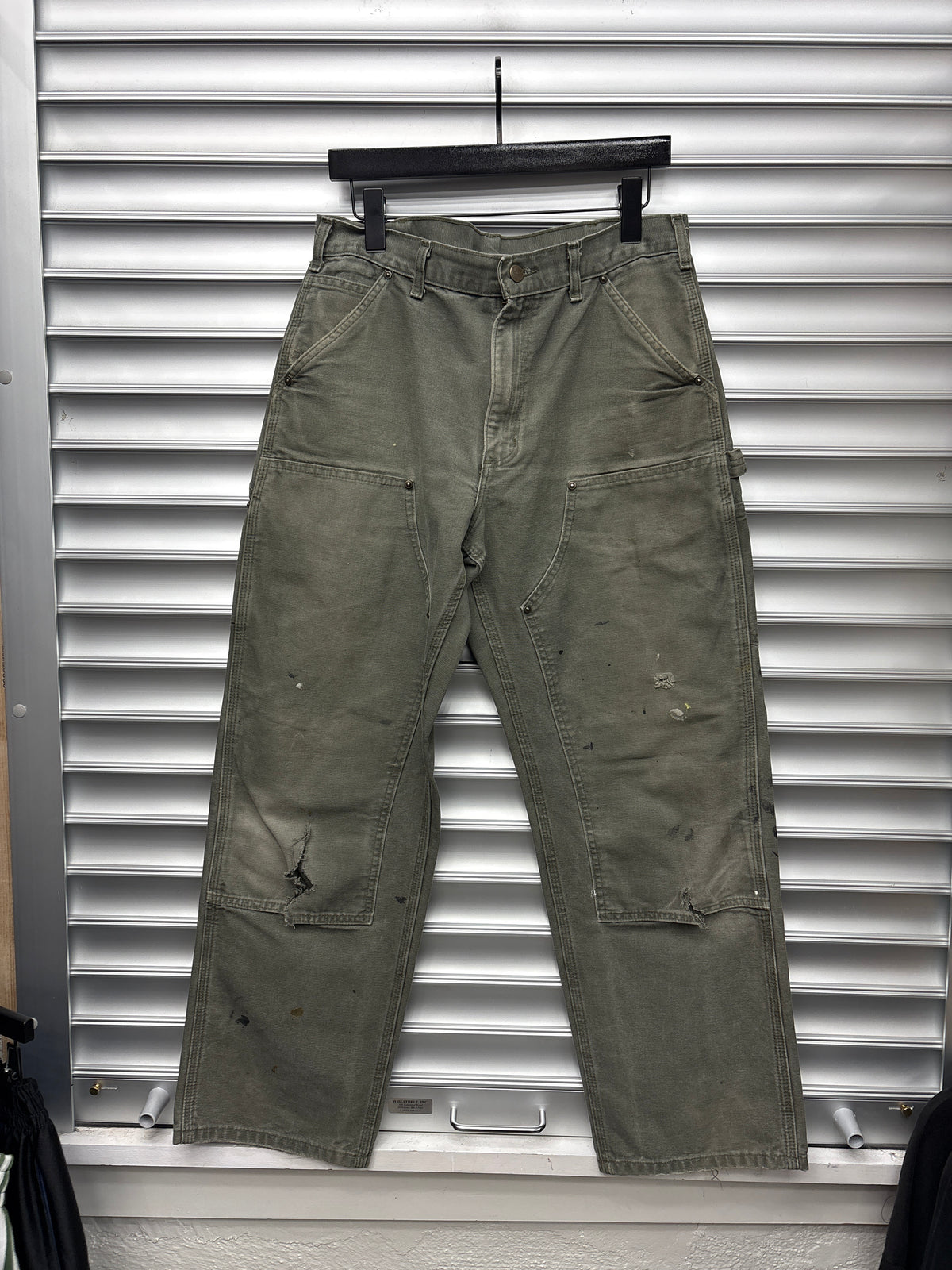 Vintage Carhartt Olive Double Knee - 33x32**