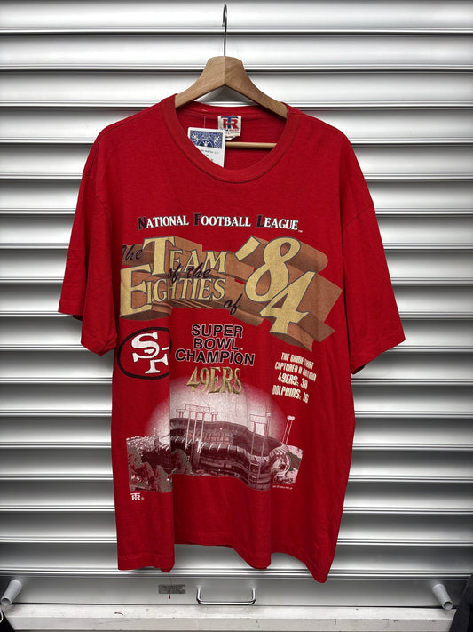 Vintage NFL Red Tee - L **