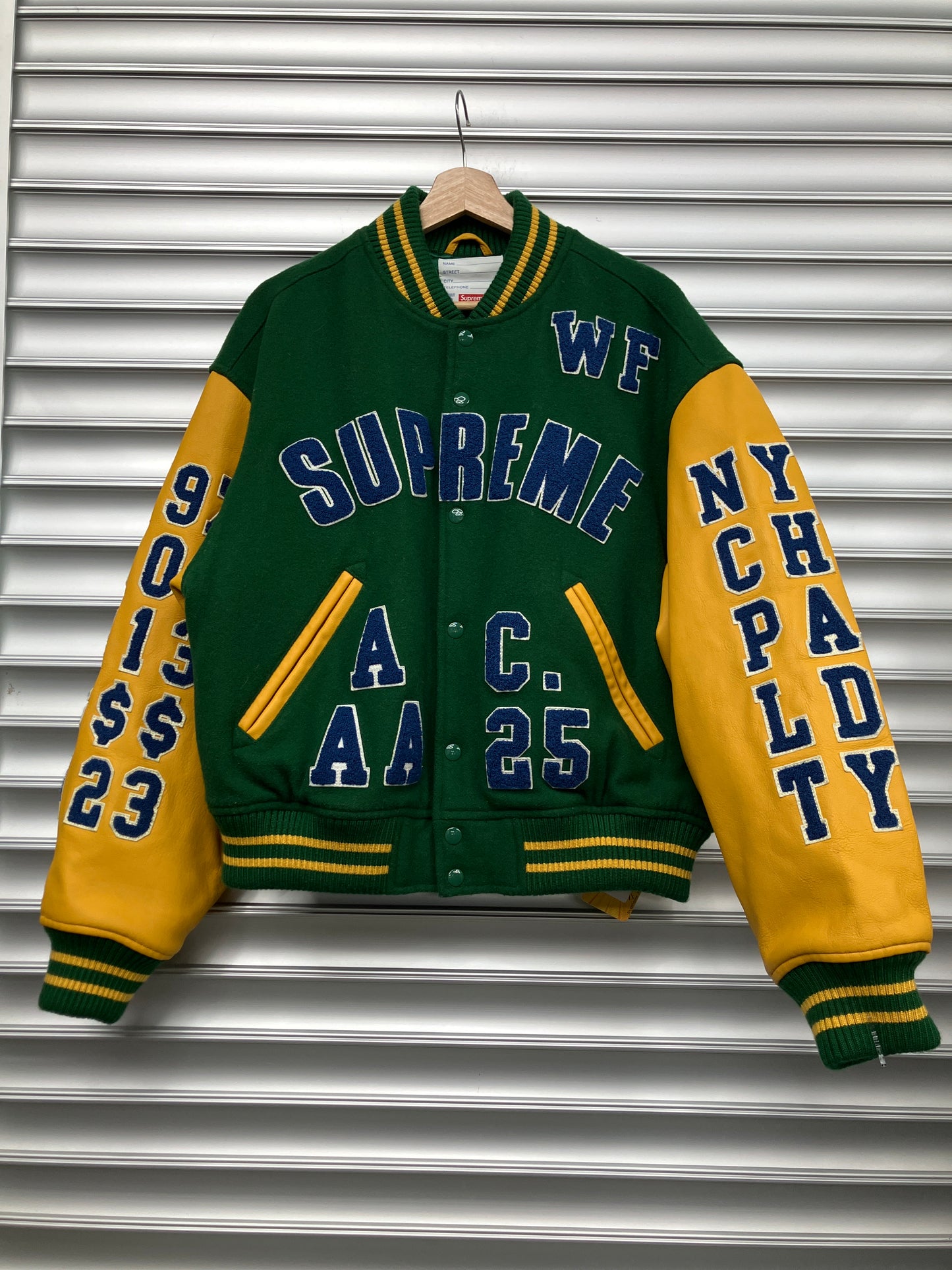 Supreme Almighty Varsity Yellow - M