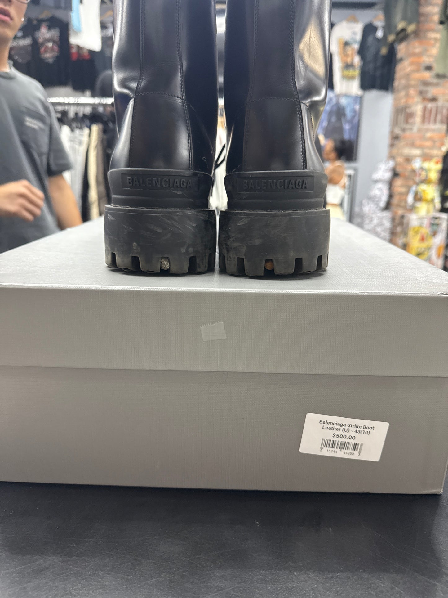 Balenciaga Strike Boot Leather (U) - 43(10)