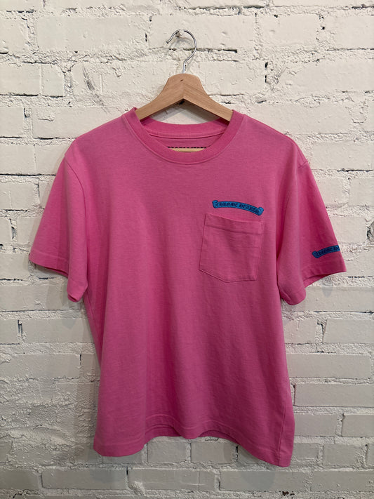 Pink Chrome Hearts Scroll Tee - S