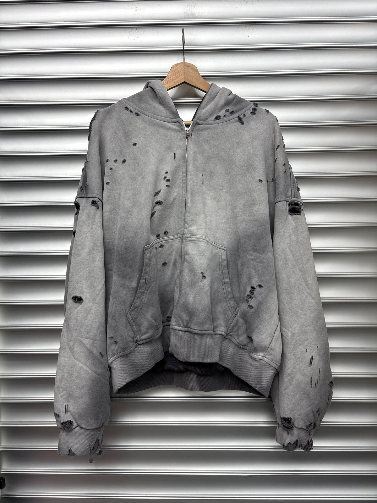 Reveur/Solitiare Grey Zip Up - S**