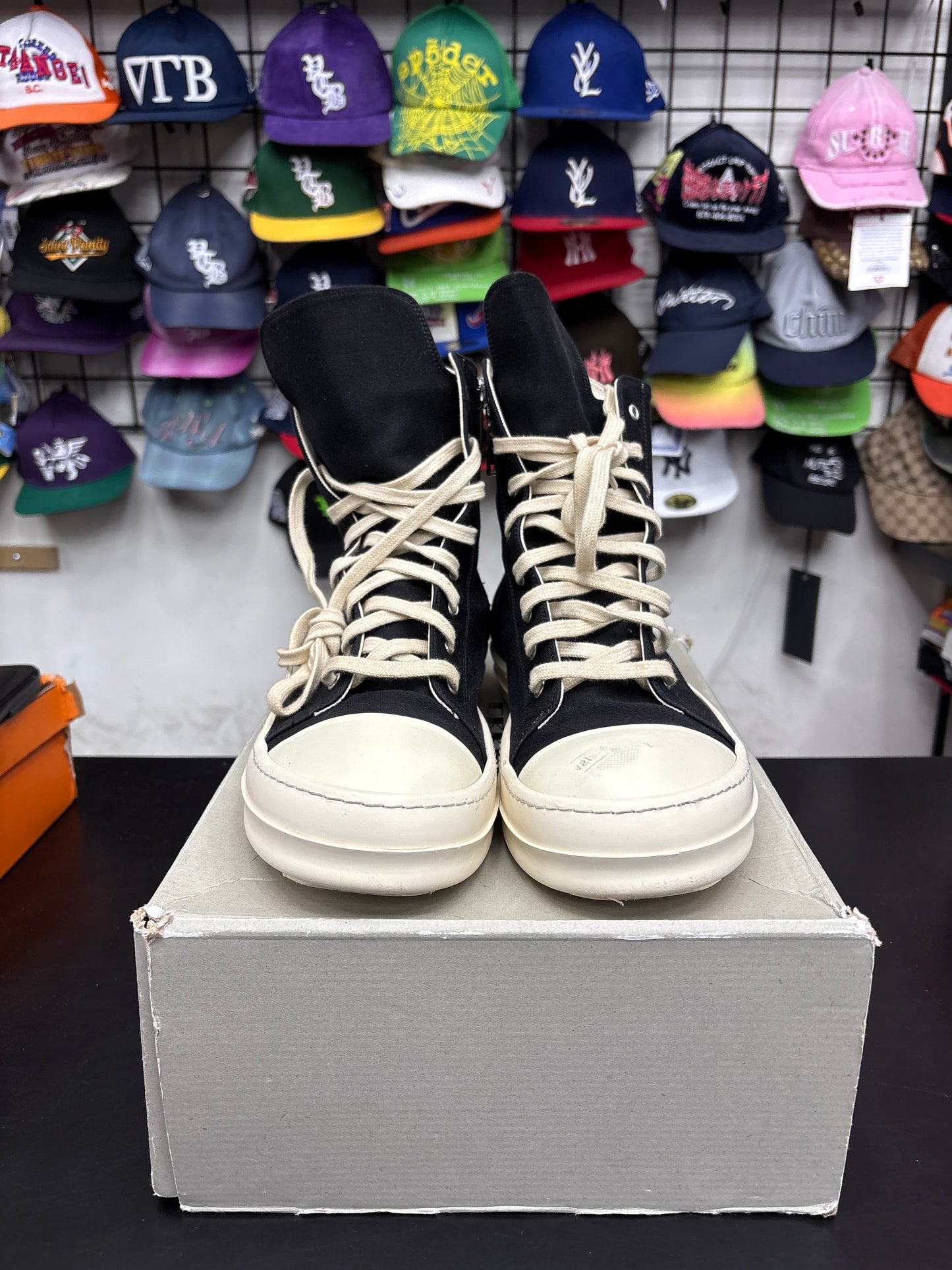Rick Owen DRKSHDW High Top Black (U) - 43(10)