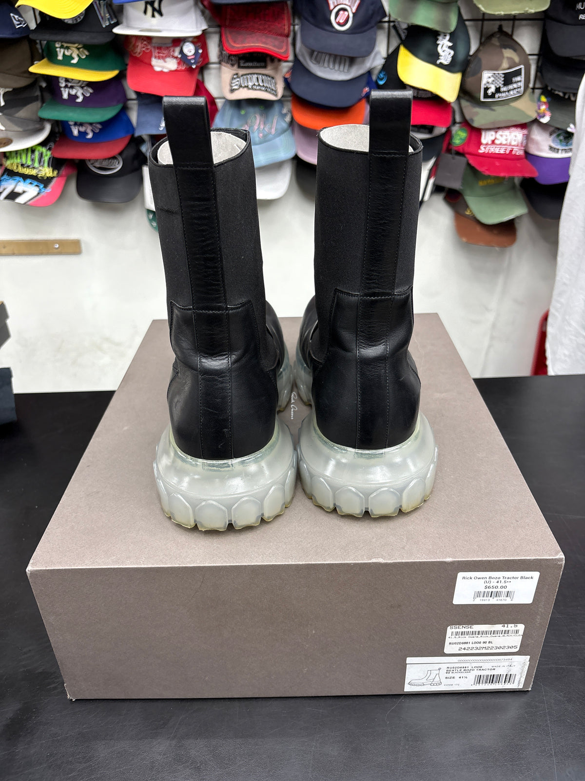 Rick Owen Bozo Tractor Black (U) - 41.5**