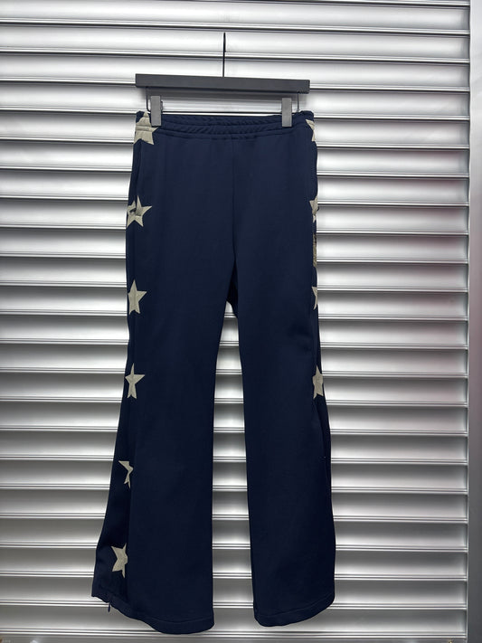 Navy Kapital Track Pants - 1