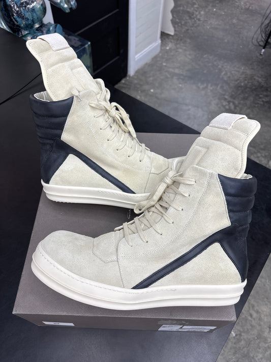 Rick Owen Geobasket Suede Milk (U) - 46(13)