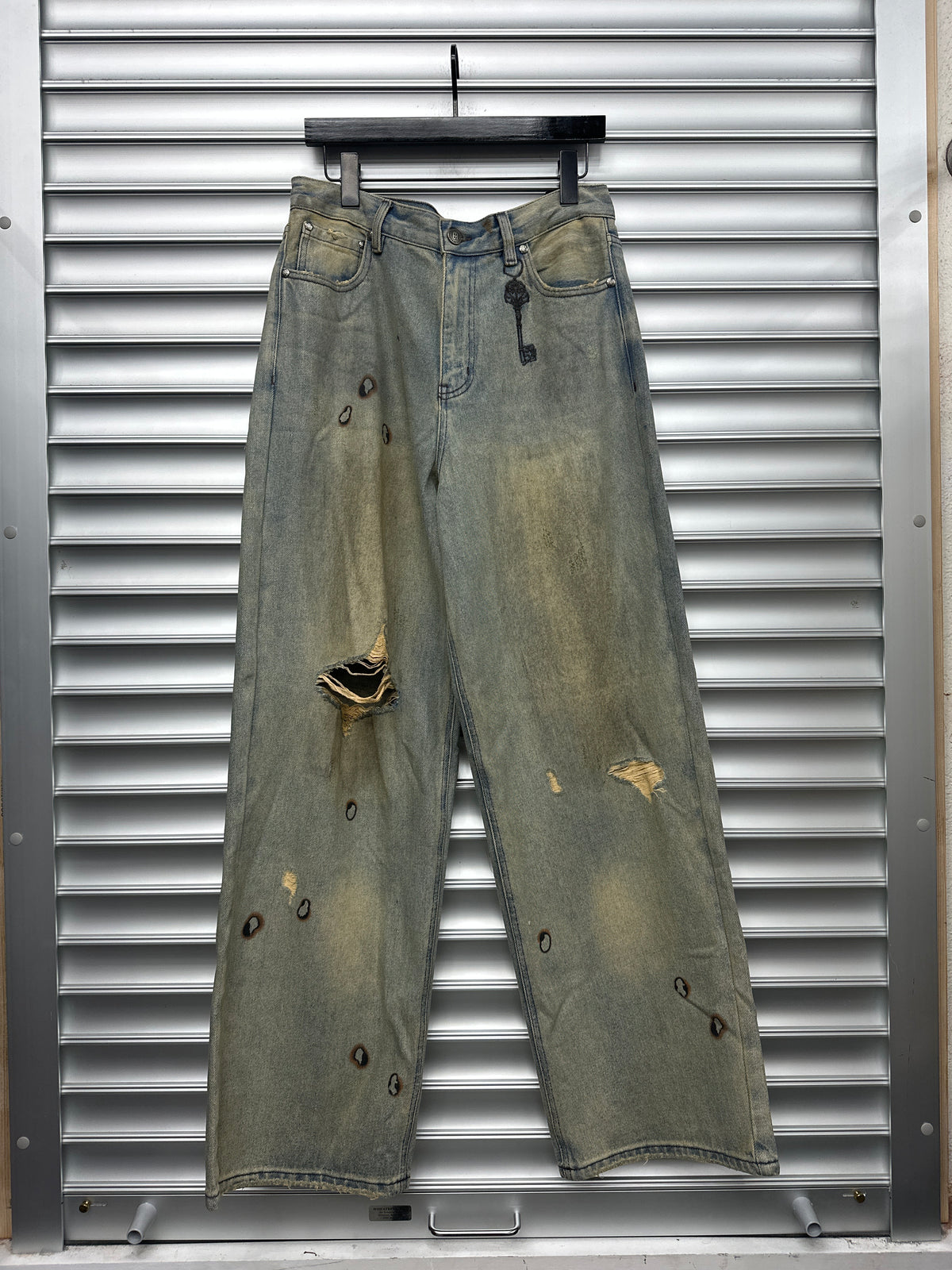 Birth Of Royal Child Key Distrerssed Denim - S**