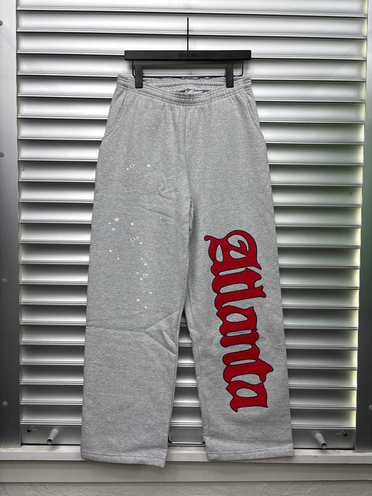 Spider Atlanta Red Grey Sweatpants - M