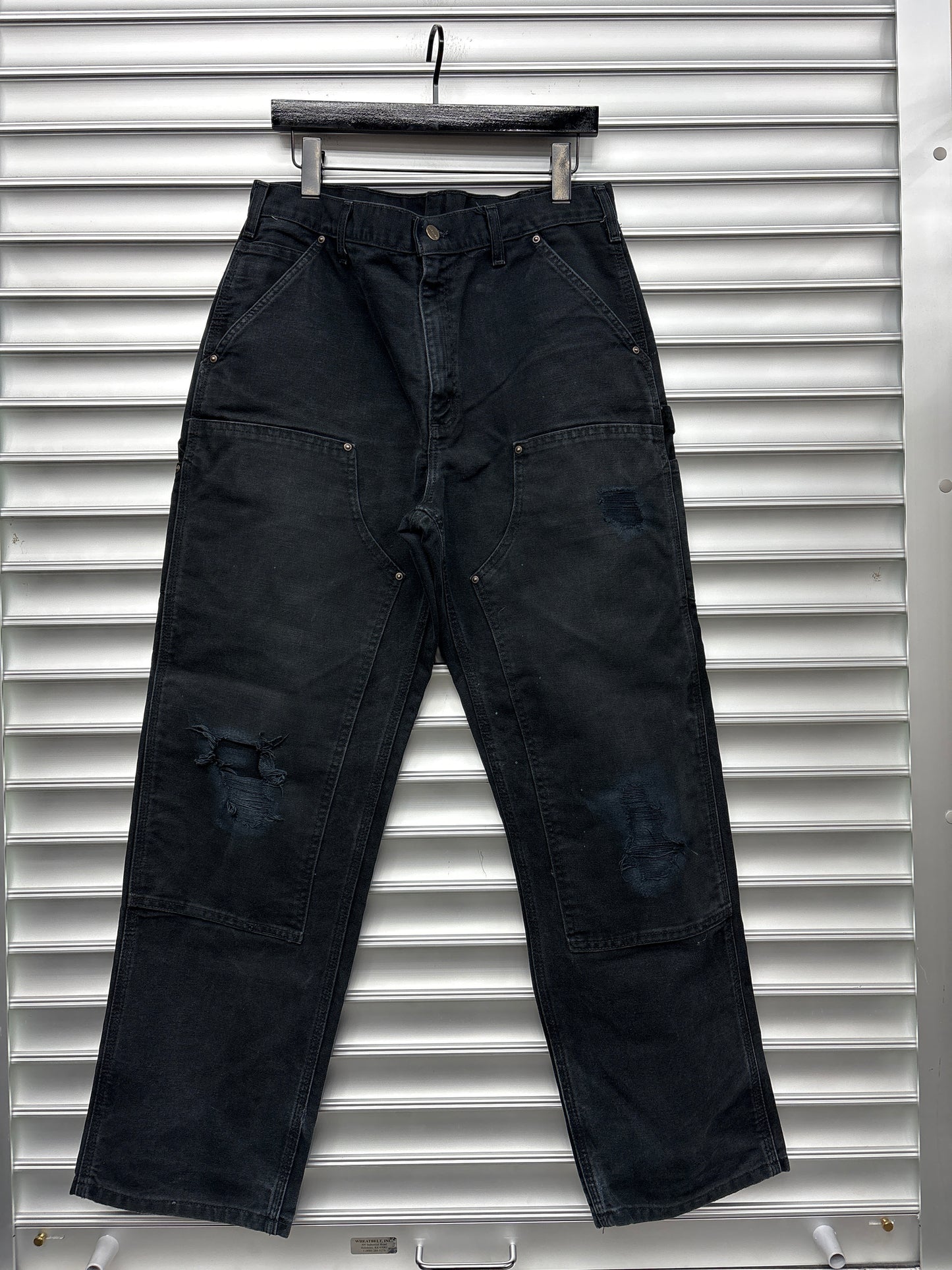 Vintage Black Carhartt Double Knee - 35