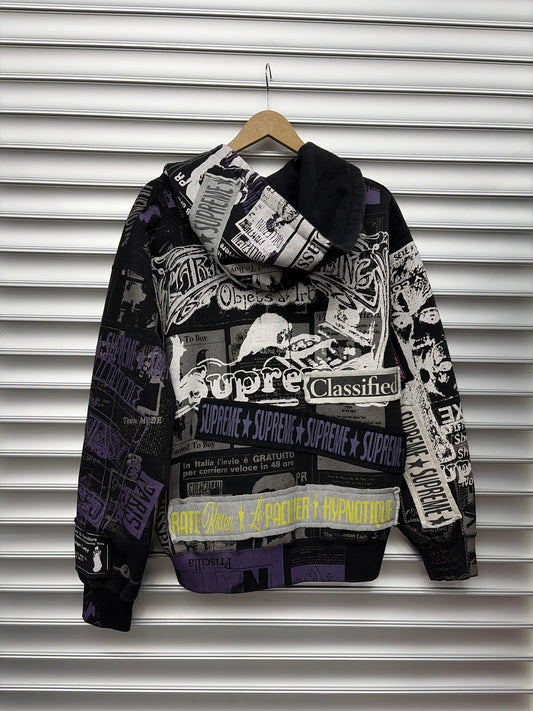 Supreme Purple Print Zip Up - M