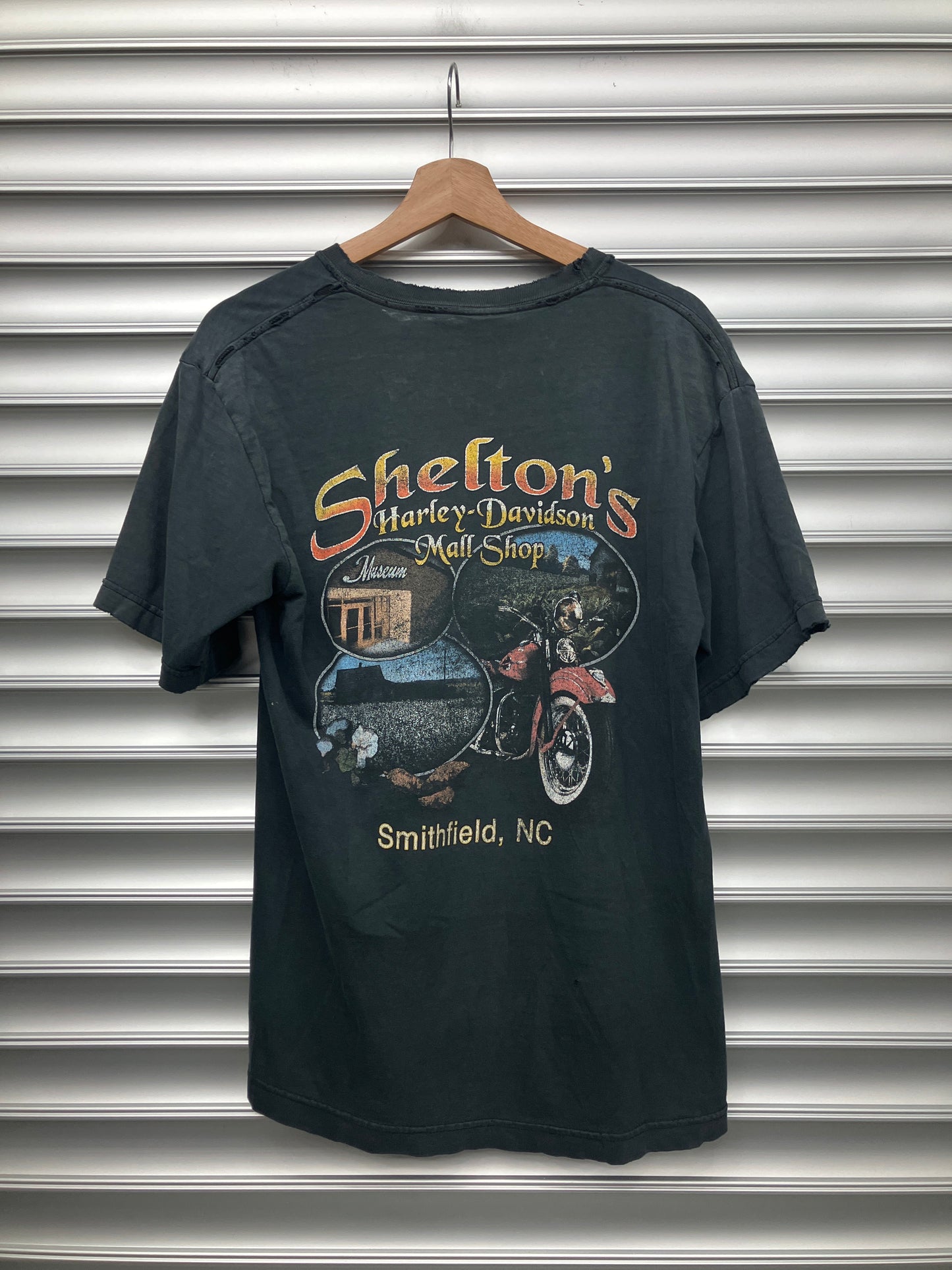 Vintage Harley Flame Pocket Tee - M