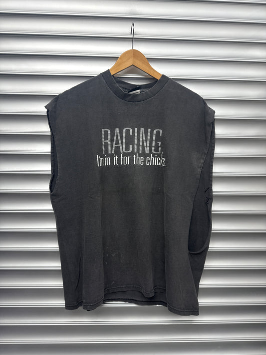 Vintage Racing Cutoff Tee - L*