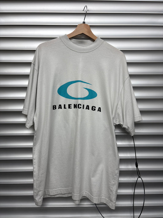 Balenciaga Surfer Logo Tee - M**