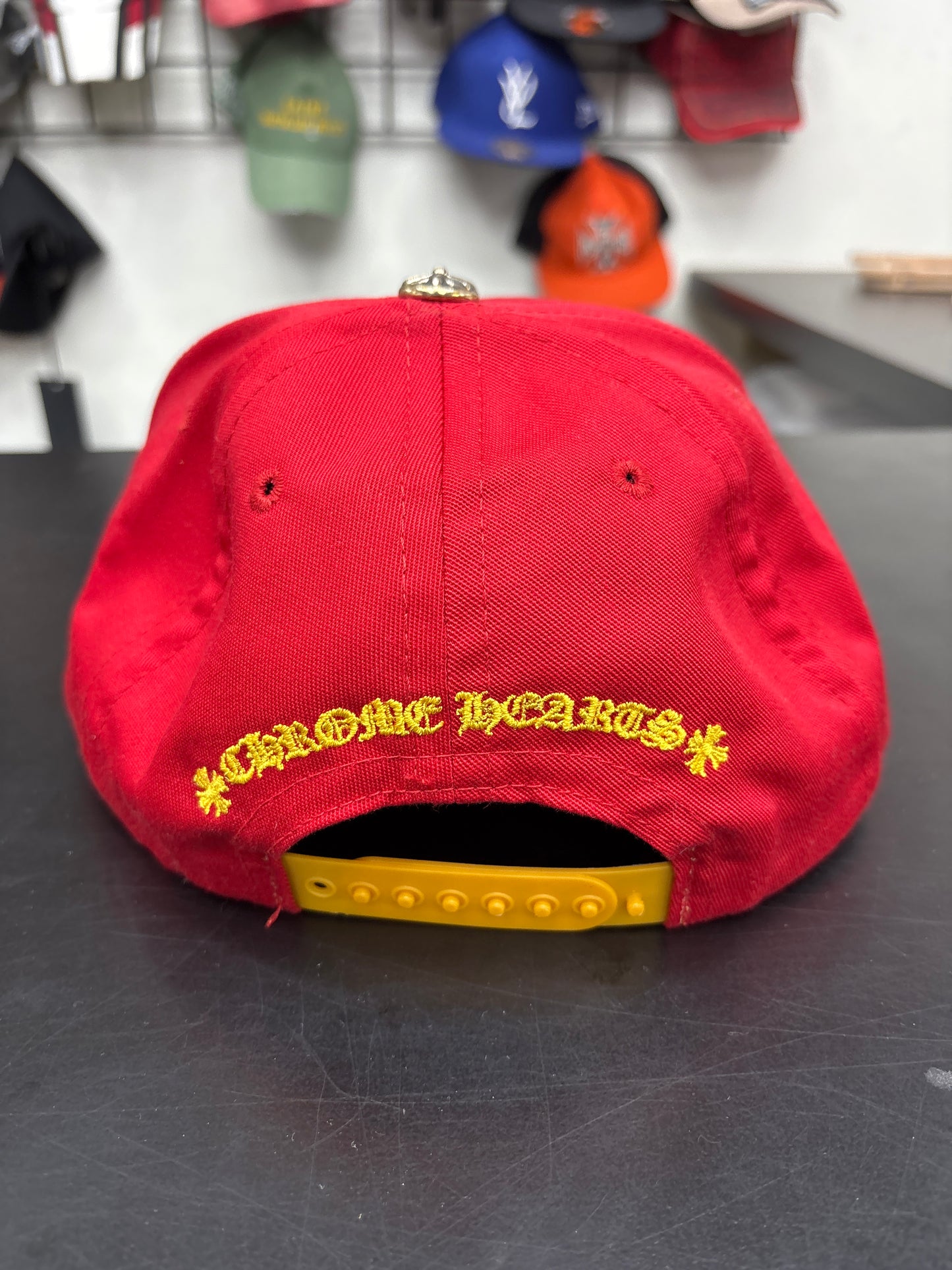 Chrome Heart Red/Yellow CH Hat
