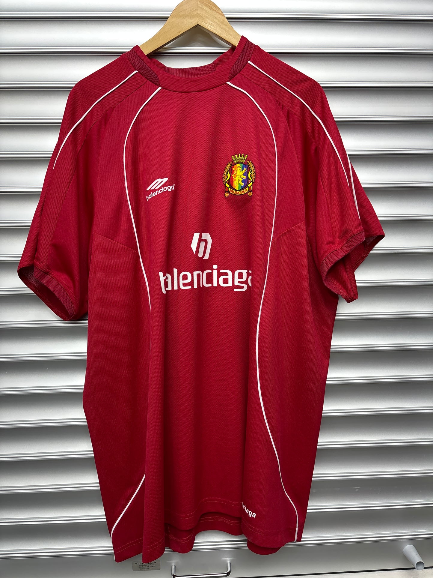 Red Balenciaga Jersey Shirt - 3