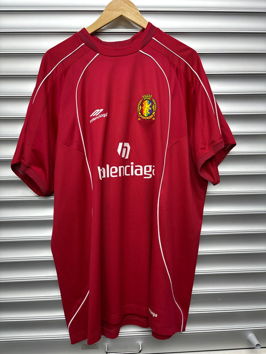 Red Balenciaga Jersey Shirt - 3