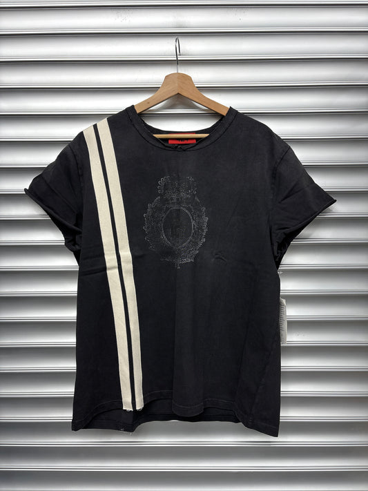 424 Printed Crest Logo Cuttoff Tee - L**