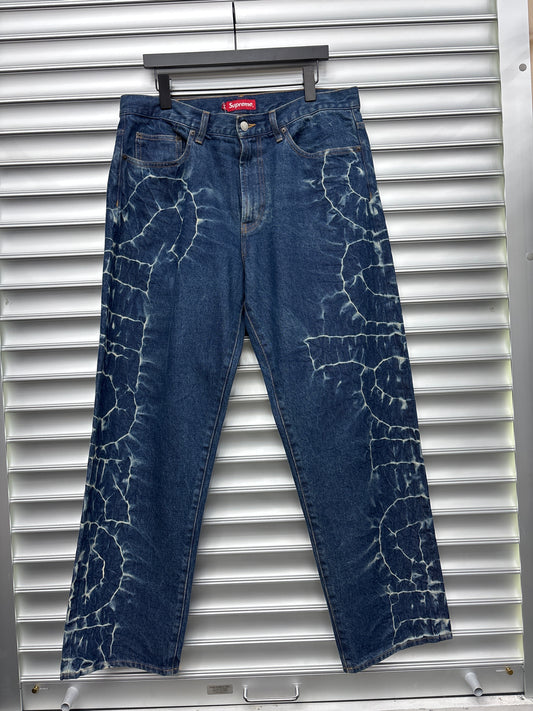 Supreme Bleached Denim - 34