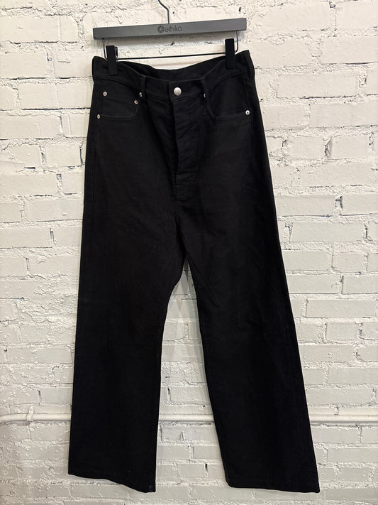 Rick Owens Black Flare Denim - 31