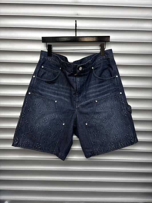 Louis Vuitton Monogram Carpenter Shorts - 34**