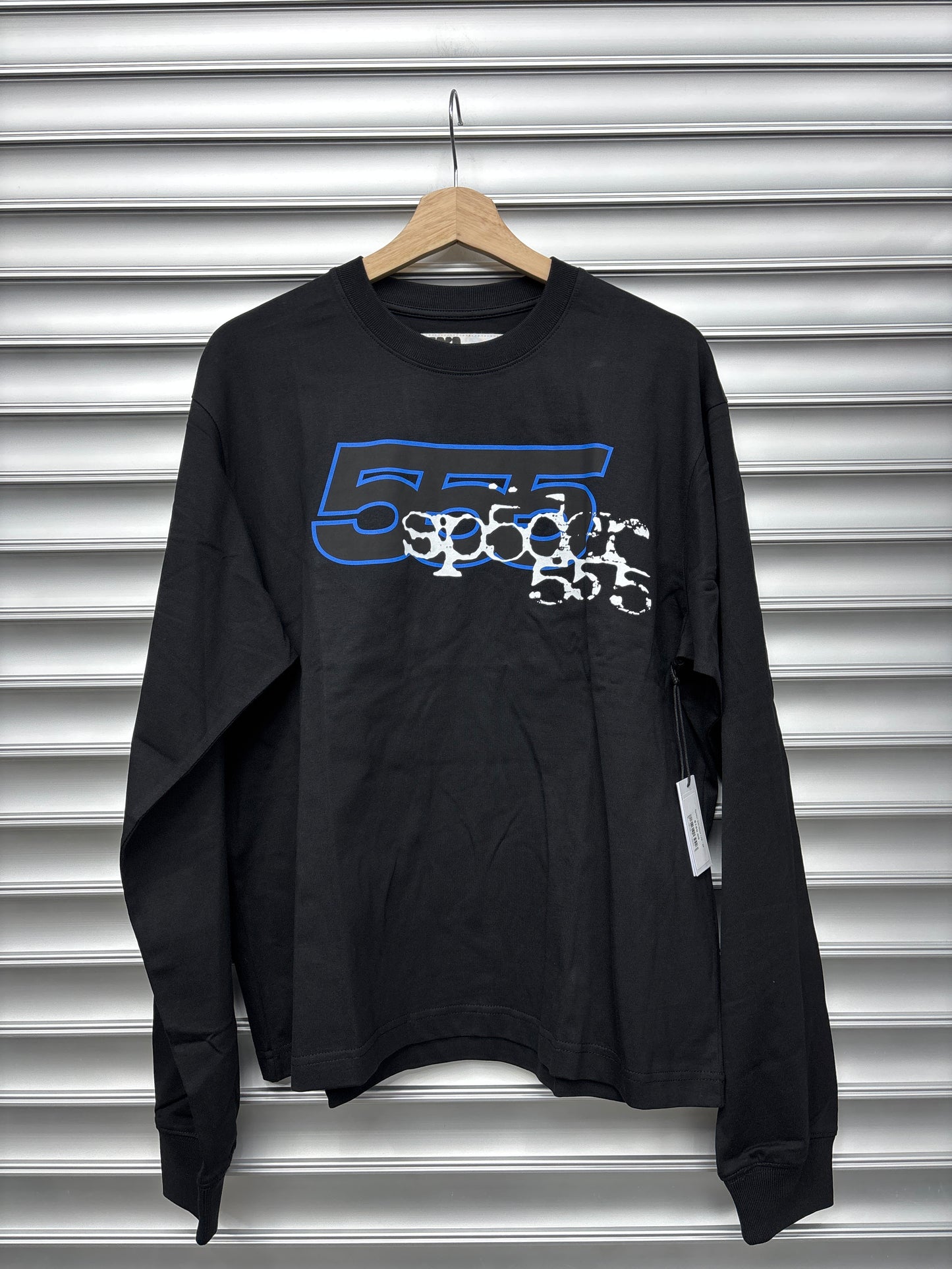 Spider Blk/Blue L/S - Large