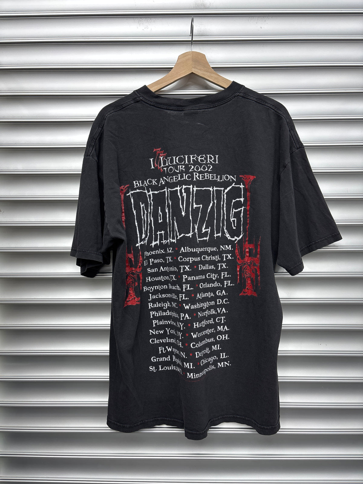 Vintage Danzig Kiss The Skull Tee - XL**