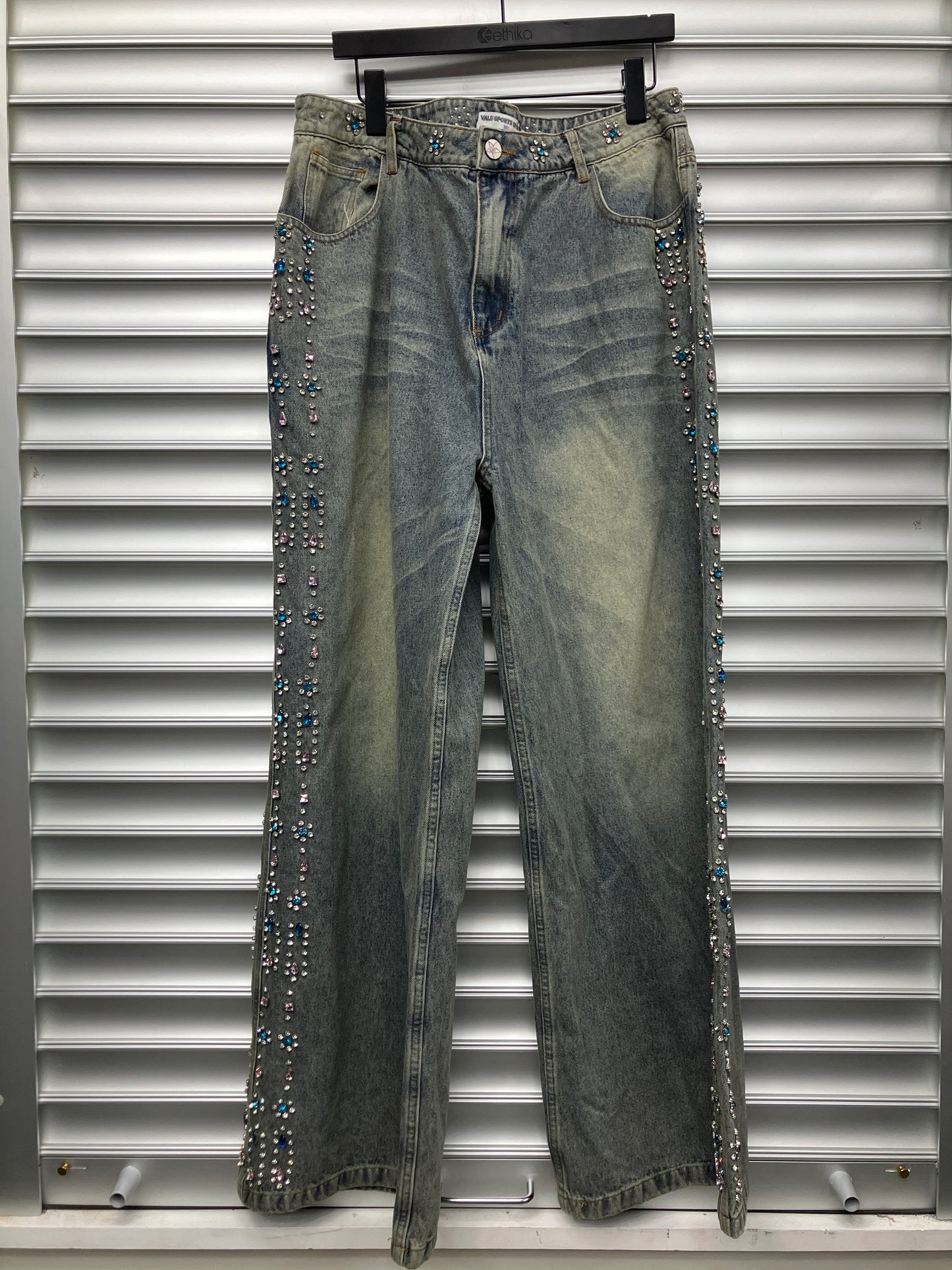 Vale Bubble Gum Rhinestone Denim - 34